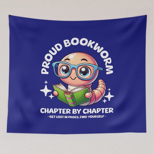 Item preview, Cute Bookworm with Glasses reading a Book - "Proud Bookworm" designed and sold by Infinitee8hirts.
