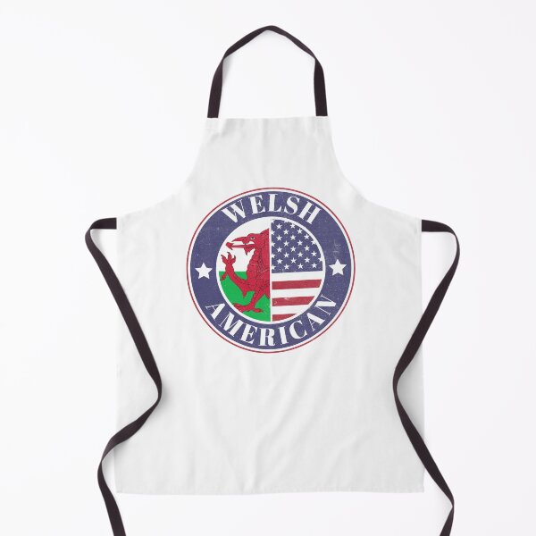 Item preview, Proud Welsh-American Badge - Wales Flag Baner Cymru designed and sold by chrisrivait.