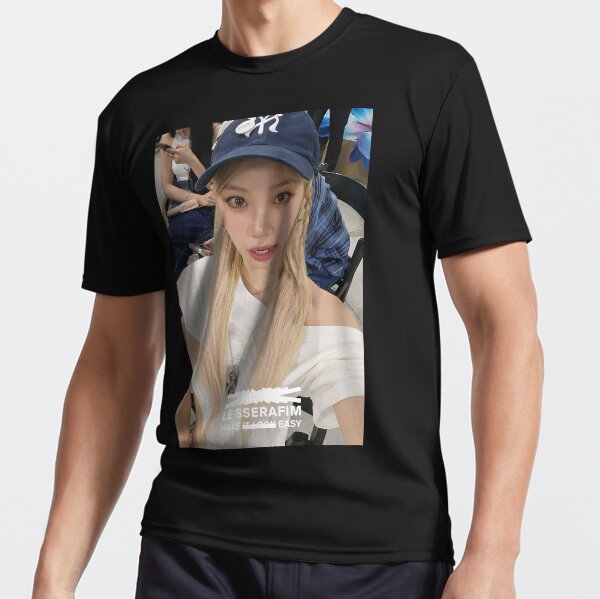 アイドル LESSERAFIM PHOTO S/S T-SHIRT (BK_M) lesserafim_lesserafim_sstshirt