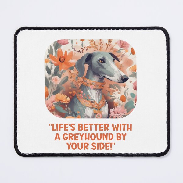 Item preview, Greyhound, life is better with 2  designed and sold by Wilfried van Dokkumburg.