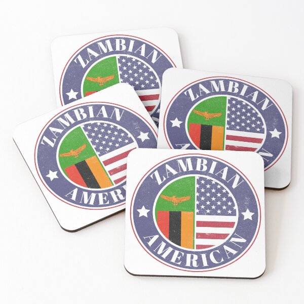 Item preview, Proud Zambian-American Badge - Zambia Flag designed and sold by chrisrivait.