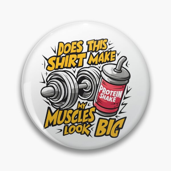 Item preview, Vibrante batido de proteínas y mancuernas: ¿esta camiseta hace que mis músculos luzcan grandes? Ropa de fitness motivacional designed and sold by Creatiforge.