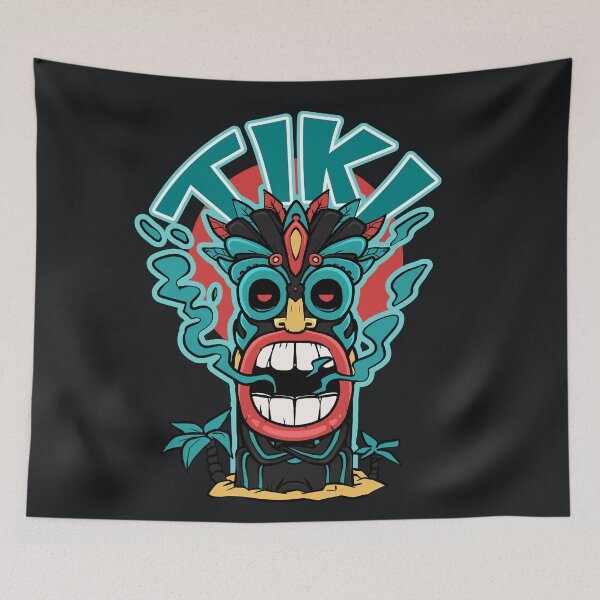 Item preview, Tiki mask that smokes from the mouth designed and sold by TomiAx.
