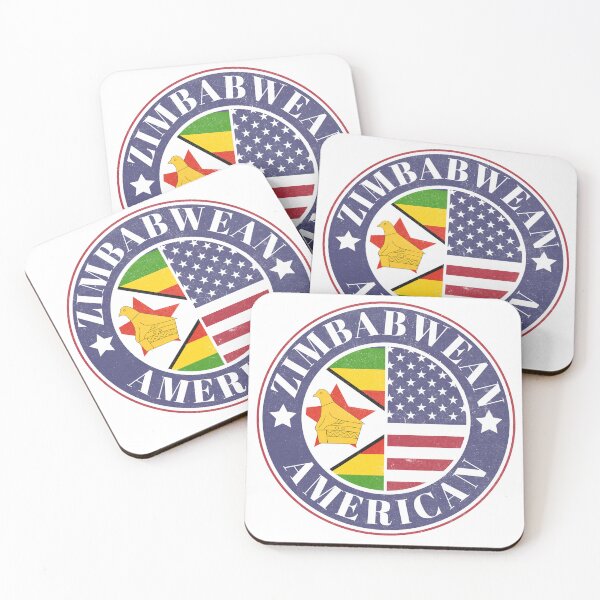 Item preview, Proud Zimbabwean-American Badge - Zimbabwe Flag designed and sold by chrisrivait.