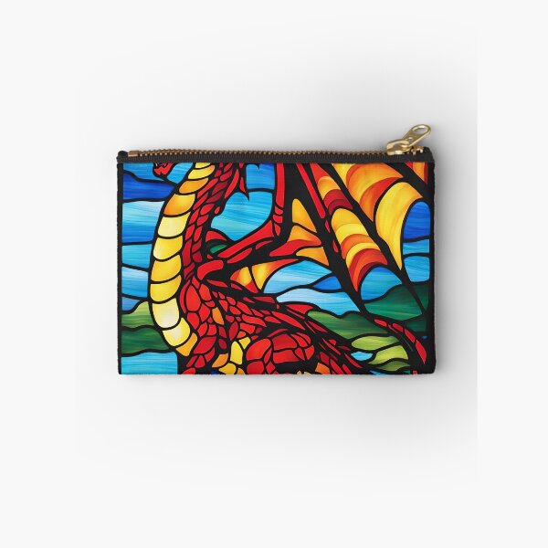 Artikelvorschau, Drache aus Buntglas entworfen und verkauft von ChanceTwoArt.