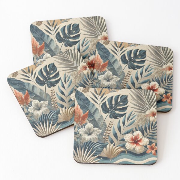 Item preview, Tropical Waves - Botanical Bliss Art Print designed and sold by MellowLazy.
