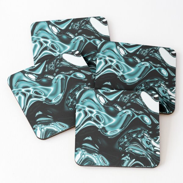 Item preview, Blue Liquid Metal Texture designed and sold by Ana Cá Art & Design.