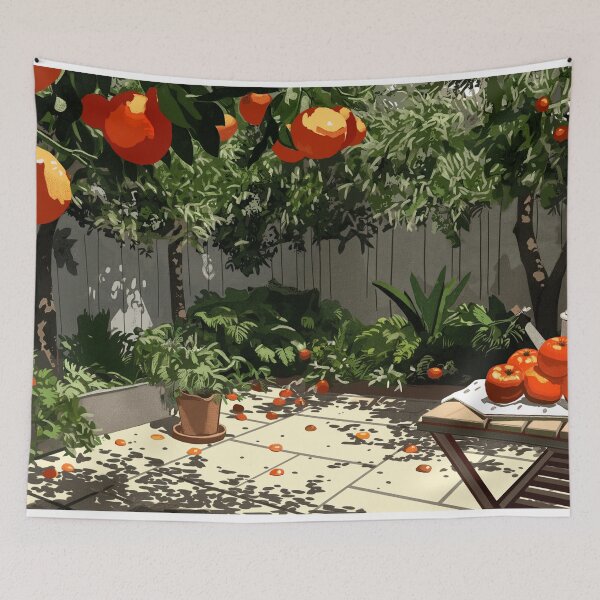 Item preview, orange garden designed and sold by PricklyPeanut.