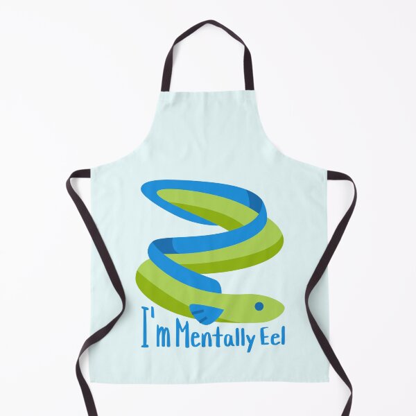 Item preview, I'm Mentally Eel! Funny Eel Pun Cartoon designed and sold by PMCreative.