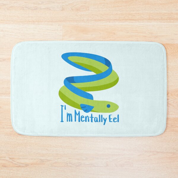 Item preview, I'm Mentally Eel! Funny Eel Pun Cartoon designed and sold by PMCreative.