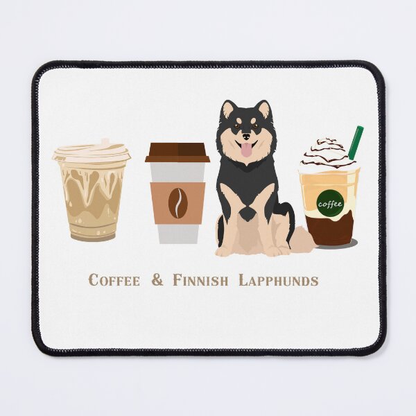 Item preview, Finnish Lapphund Dog and Coffee designed and sold by thedoglovershop.