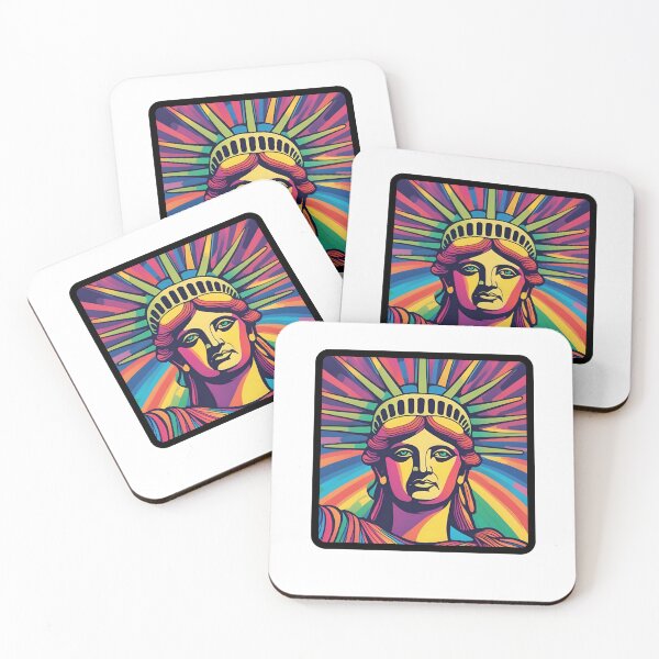 Item preview, Psychedelic Statue Of Liberty Democracy Freedom designed and sold by Pterodak.