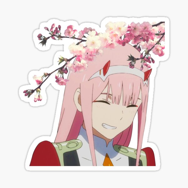 Sakura Zero Two Sticker