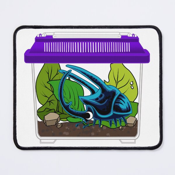 Item preview, Critter Keeper Beetles - Blue Atlas Rhino designed and sold by PaleoPanthera.