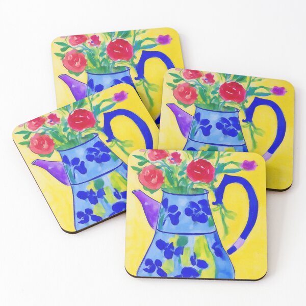 Item preview, Colorful flowers Kettle designed and sold by PalmitoDecor.