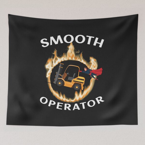 Item preview, Forklift SuperHero in Flames Forklift Certified Smooth Operator GW designed and sold by TeamsterLife.