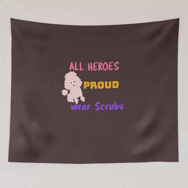 Item preview, Copy of Copy of All Heroes Proud Wear Scrubs t-shirt, Mug, Hat, Pin, magnet,Tote Bag, Clock, Phone case, Mouse Pad designed and sold by HannZech.