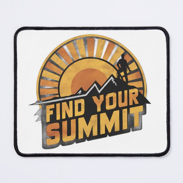 Item preview, Vintage-Retro "Find Your Summit" Climbing Sun Emblem designed and sold by SparroCreative.