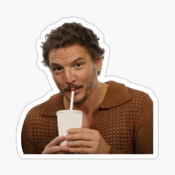 Item preview, Pedro Pascal drinking designed and sold by littlehugo.