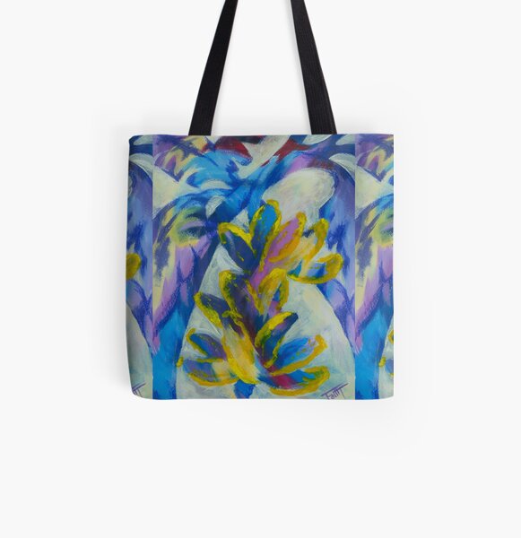 Tropical Bananas All Over Print Tote Bag