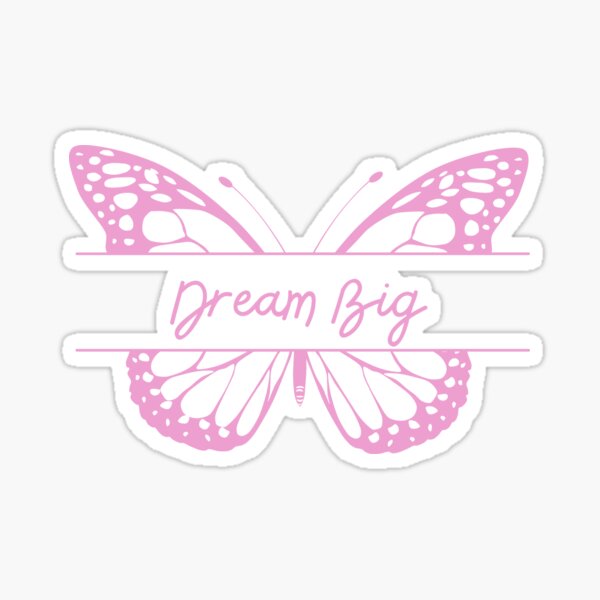 Item preview, Pink "Dream Big" Butterfly designed and sold by Samantha Trego.