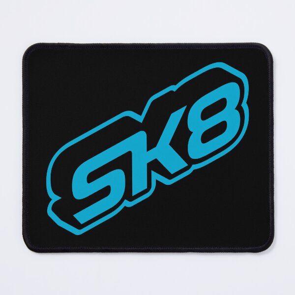 Item preview, SK8 Logo 3D Isometric Blue on Black designed and sold by JohnnyVillas.