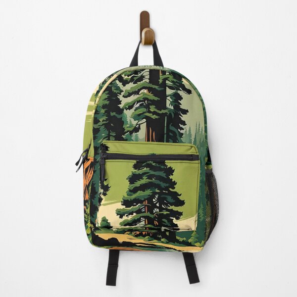 Item preview, Retro Style Giant Sequoia Forest designed and sold by ChanceTwoArt.