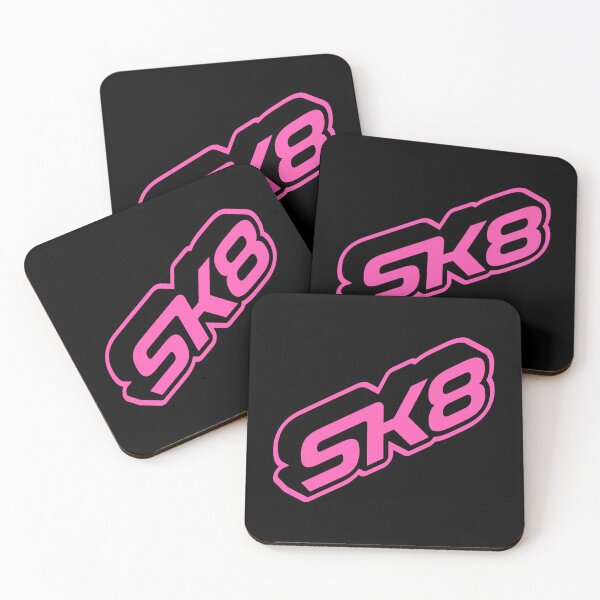 Item preview, SK8 Logo 3D Isometric Pink on Black designed and sold by JohnnyVillas.
