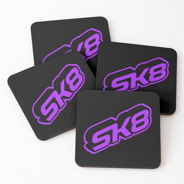 Item preview, SK8 Logo 3D Isometric Purple on Black designed and sold by JohnnyVillas.
