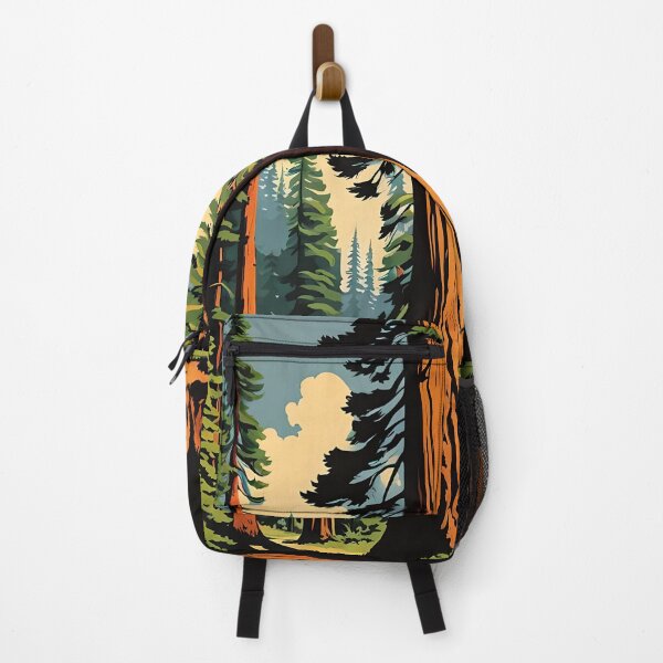 Item preview, Retro Style Giant Sequoia Forest designed and sold by ChanceTwoArt.