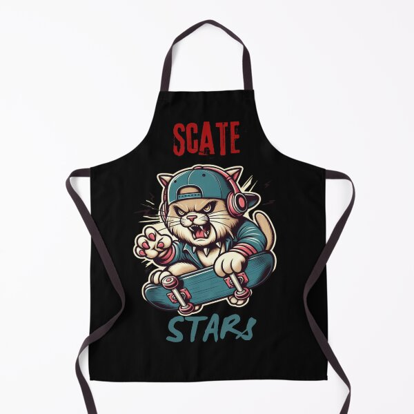 Item preview, Skateboarding star cat designed and sold by EvelinZ.