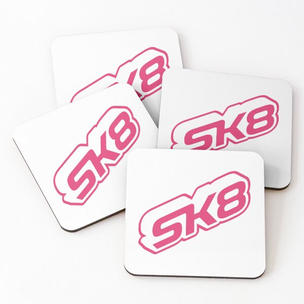Item preview, SK8 Logo 3D Isometric Electric Pink Red on White designed and sold by JohnnyVillas.