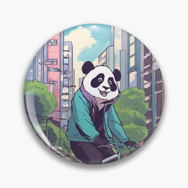 Item preview, Urban Panda on a Bike designed and sold by Malutki-pl.
