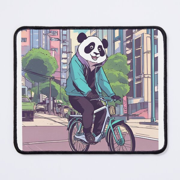 Item preview, Urban Panda on a Bike designed and sold by Malutki-pl.