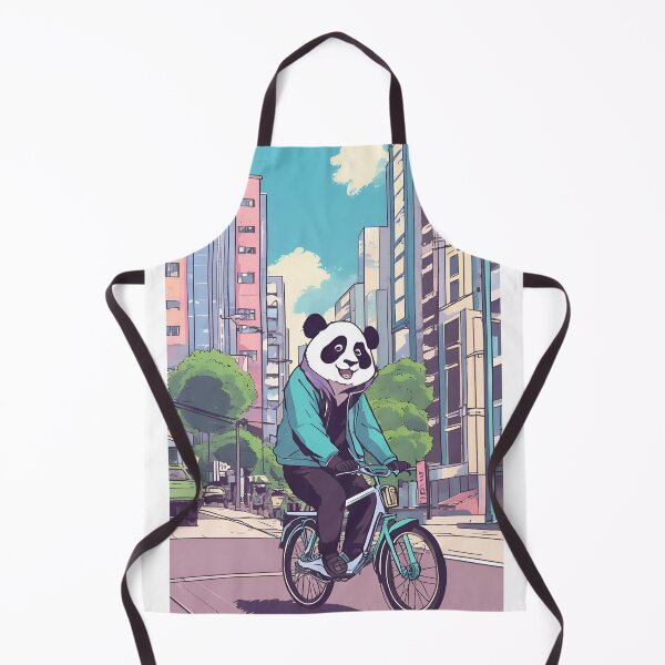 Item preview, Urban Panda on a Bike designed and sold by Malutki-pl.