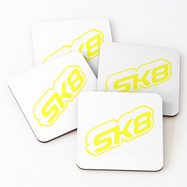Item preview, SK8 Logo 3D Isometric electric Yellow on White designed and sold by JohnnyVillas.