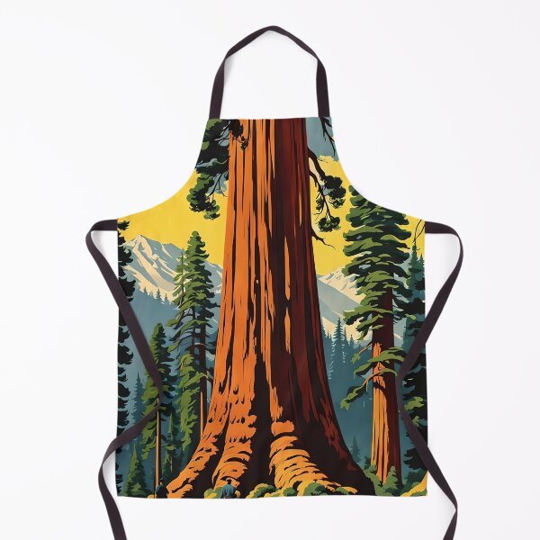 Item preview, Retro Style Giant Sequoia Forest designed and sold by ChanceTwoArt.