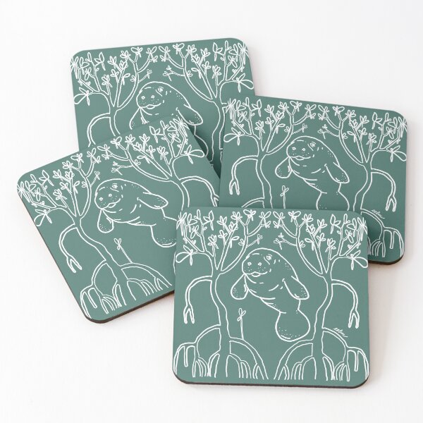 Item preview, Mangrove manatee portrait  designed and sold by Eeluc.
