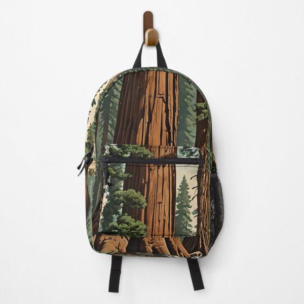 Item preview, Retro Style Giant Sequoia Forest designed and sold by ChanceTwoArt.