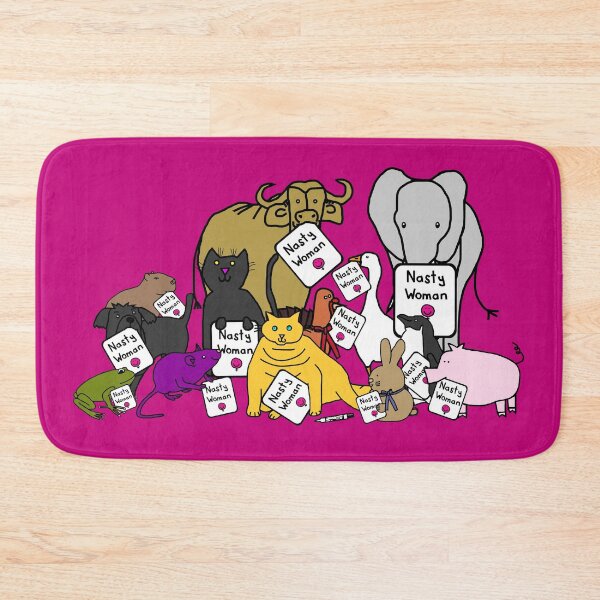 Item preview, Cute Animals with Nasty Woman Signs for Kamala Harris designed and sold by ellenhenry.