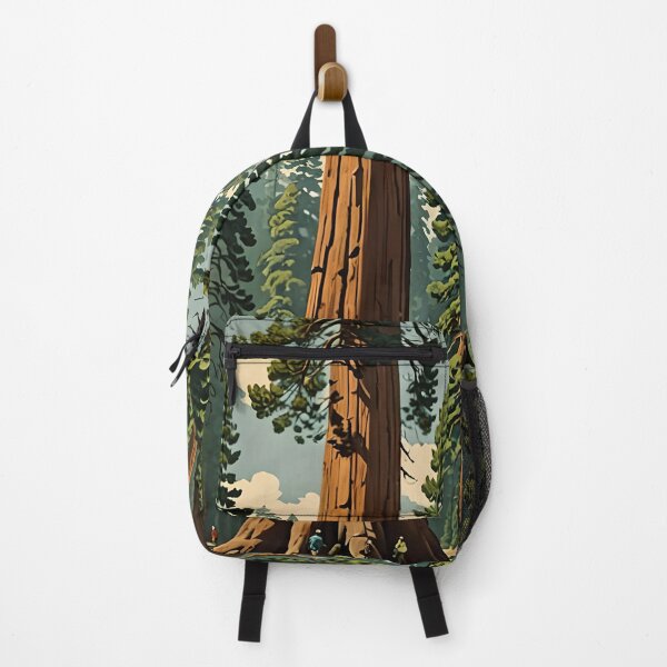Item preview, Retro Style Giant Sequoia Forest designed and sold by ChanceTwoArt.