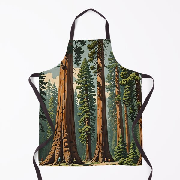 Item preview, Retro Style Giant Sequoia Forest designed and sold by ChanceTwoArt.