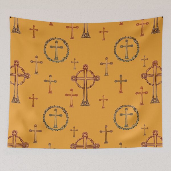 Item preview,  Finished Cross and Crown Blue,Gold, and Red designed and sold by GreyMoonForest.