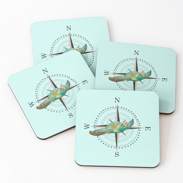 Item preview, Sea Turtle Compass designed and sold by bridgetscollect.