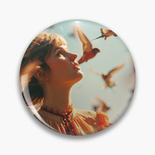 Artikelvorschau, Dreamy Taylor with Birds entworfen und verkauft von Taylors-Fan-Art.