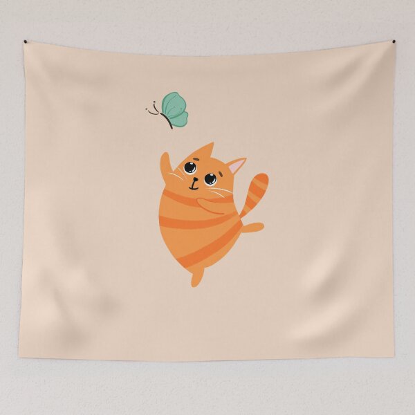 Item preview, Playful Kitten with Butterfly designed and sold by Imagination-JU.