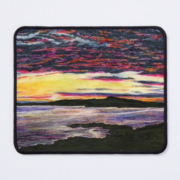 Item preview, Sunset from Ravenspoint, Trearddur Bay on Ynys Mon / Anglesey, North Wales designed and sold by LymphomaLass.