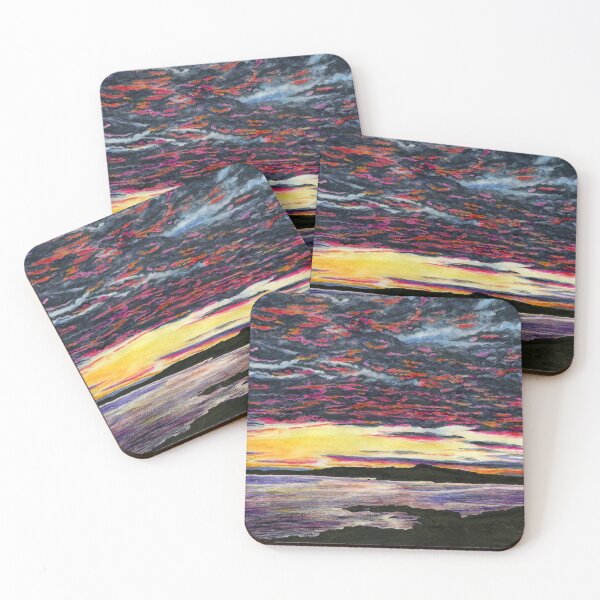Item preview, Sunset from Ravenspoint, Trearddur Bay on Ynys Mon / Anglesey, North Wales designed and sold by LymphomaLass.