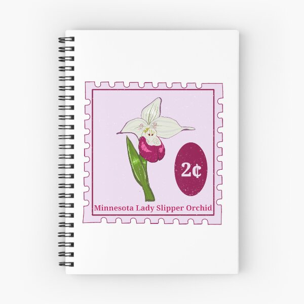 Item preview, Minnesota Lady Slipper Orchid Stamp designed and sold by Peachy-Keen-Co.