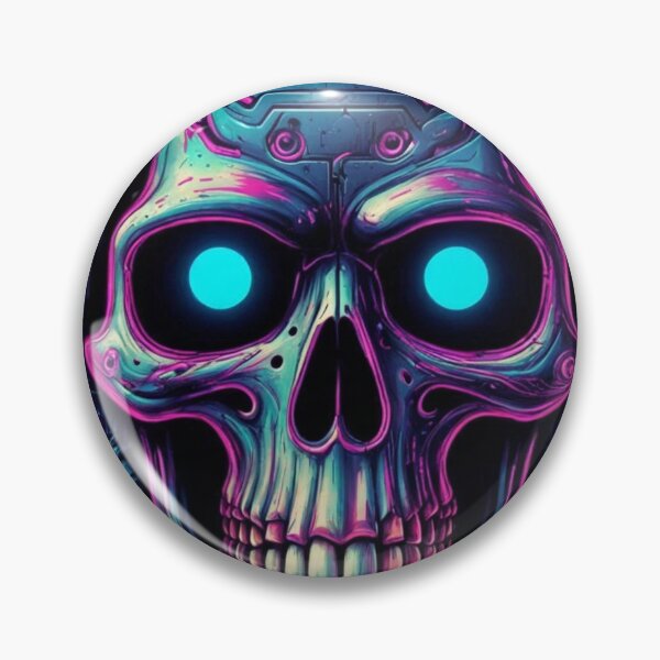 Item preview, Neon Cyberpunk Skull designed and sold by Mehgan-Ashcroft.